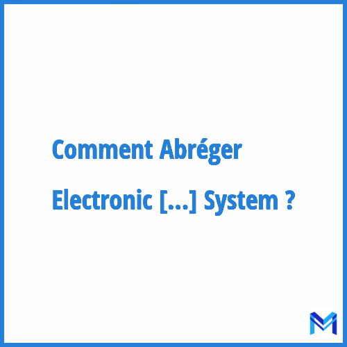 Comment abréger ”Electronic Flight Instruments System” ?